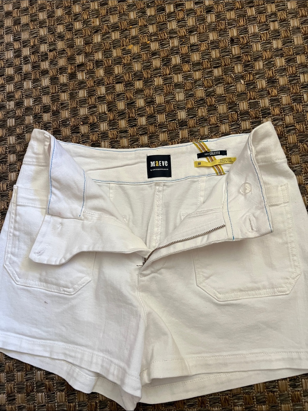 Maeve White Women's Colette 30  Blend Shorts